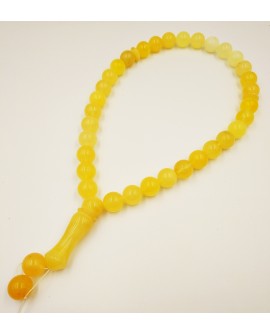 Natural Baltic Amber Yellow Beads Muslim Prayer